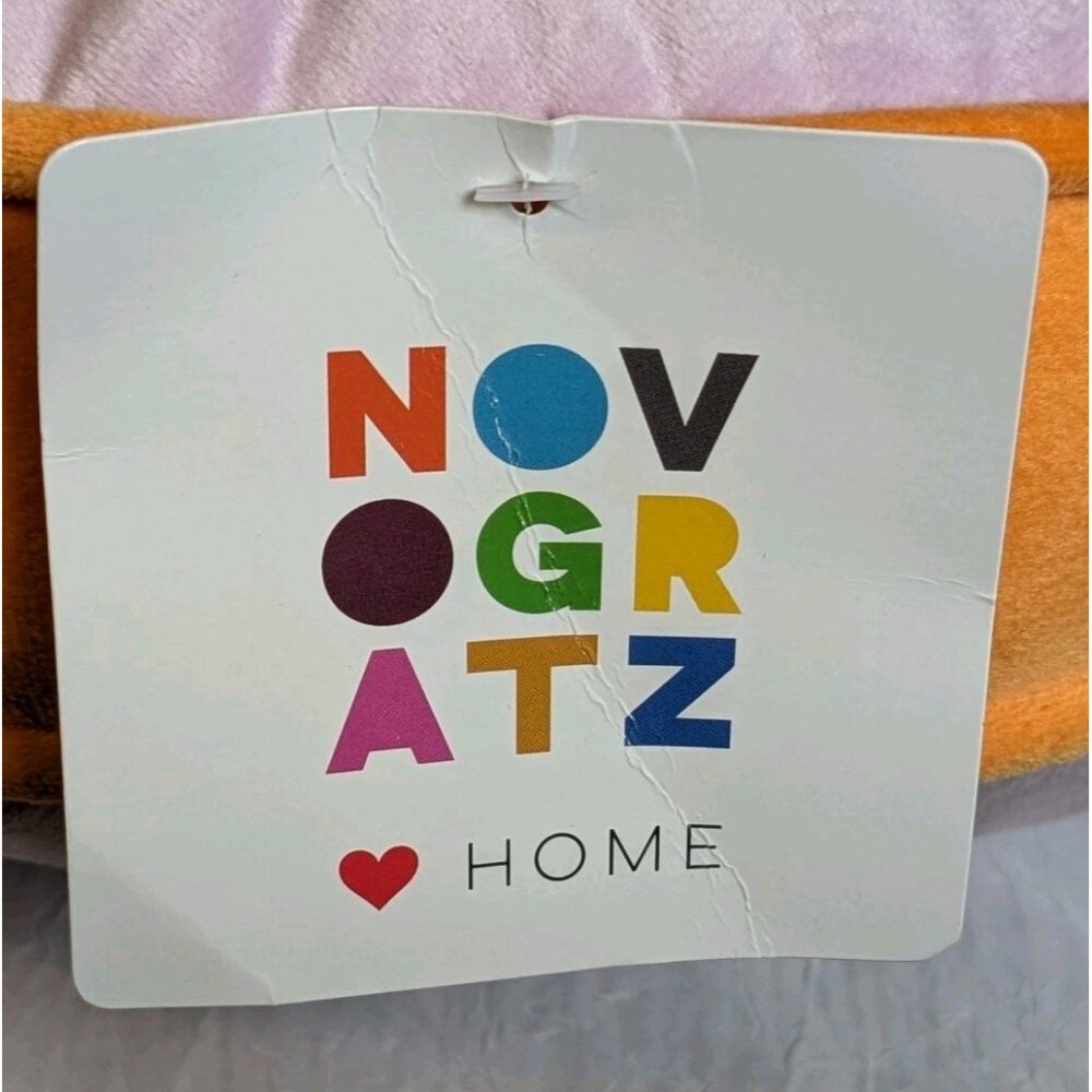 Novagratz Pillow Smiley Face Accent Cushion Stars Home Happy Decorative Throw - Picture 2 of 13